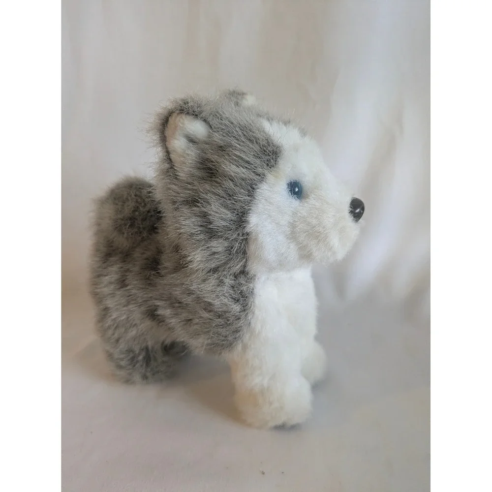 American Girl Doll Husky Dog named Pepper Plush Stuffed Animal Toy Gray‎ White
